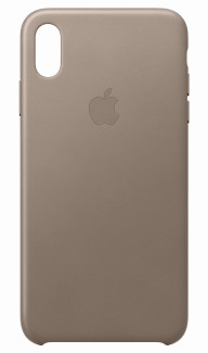 Apple Leren Backcover voor iPhone Xs Max - Taupe